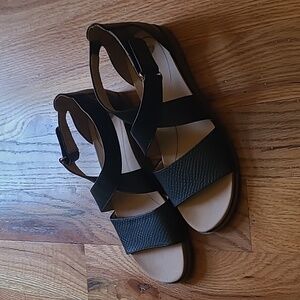 Dr Scholls, SZ 8.5, Black Strappy Sandal